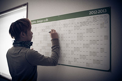 壁面カレンダー